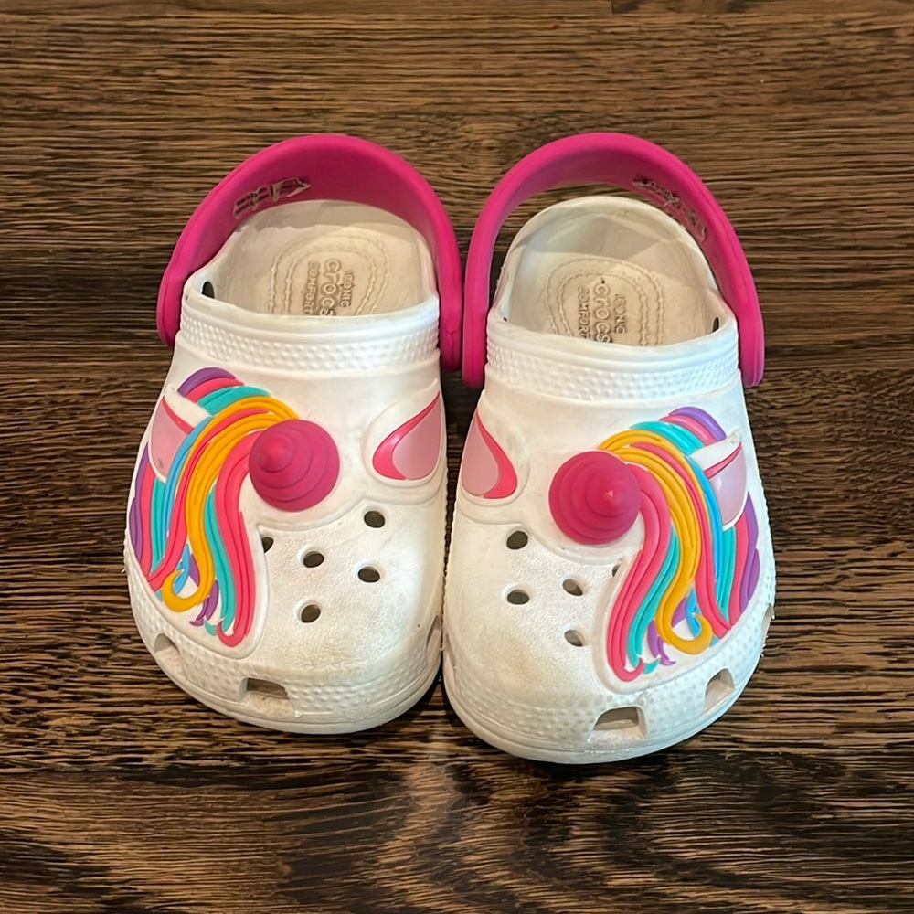 Unicorn Crocs Toddler Size 8